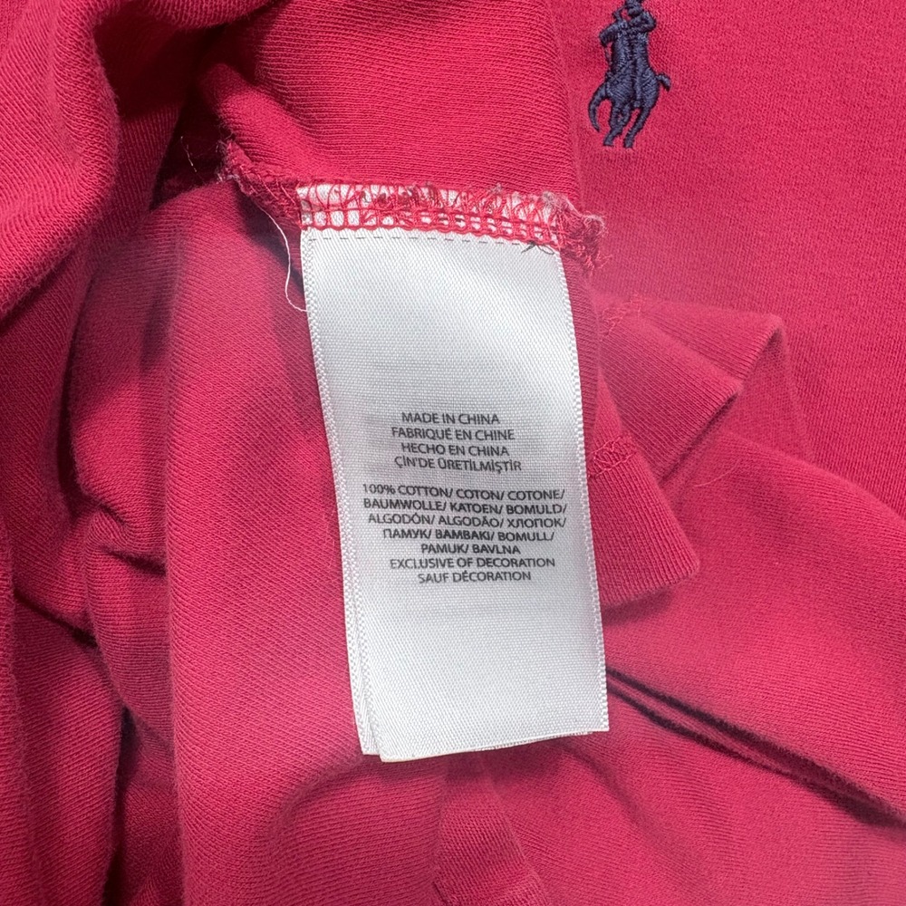 Polo Ralph Lauren Polo Mens 2XLT Pink Short Sleeve Cotton Pony Logo Classic Fit - Picture 5 of 7